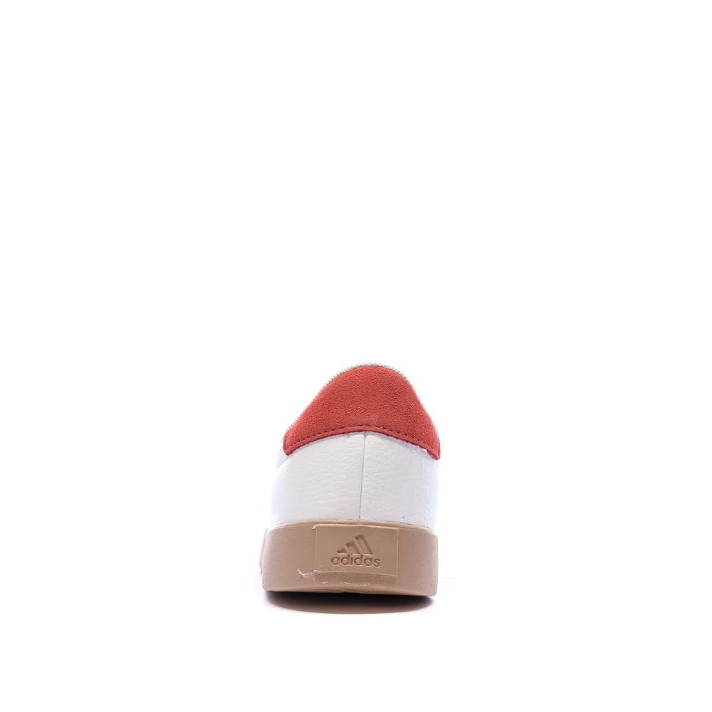 Baskets Blanches/Oranges Homme Adidas Vl Court 3.0 3
