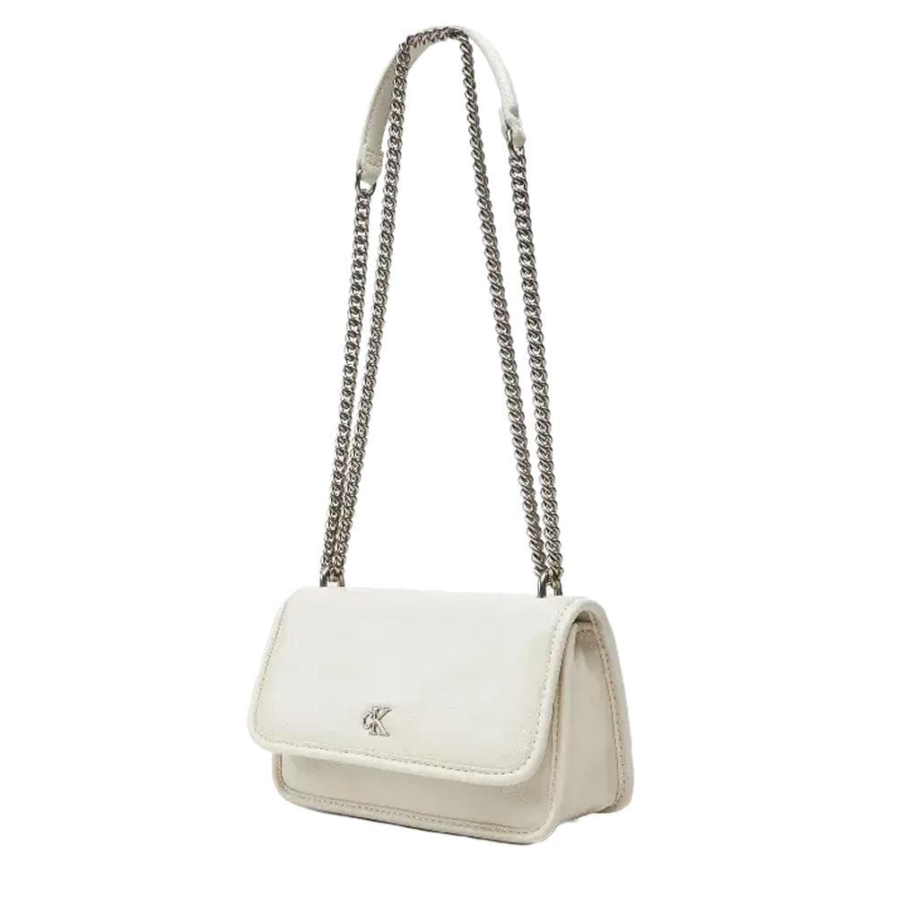 Sac à Main Ecru Femme Calvin Klein Jeans Chain Ew 3