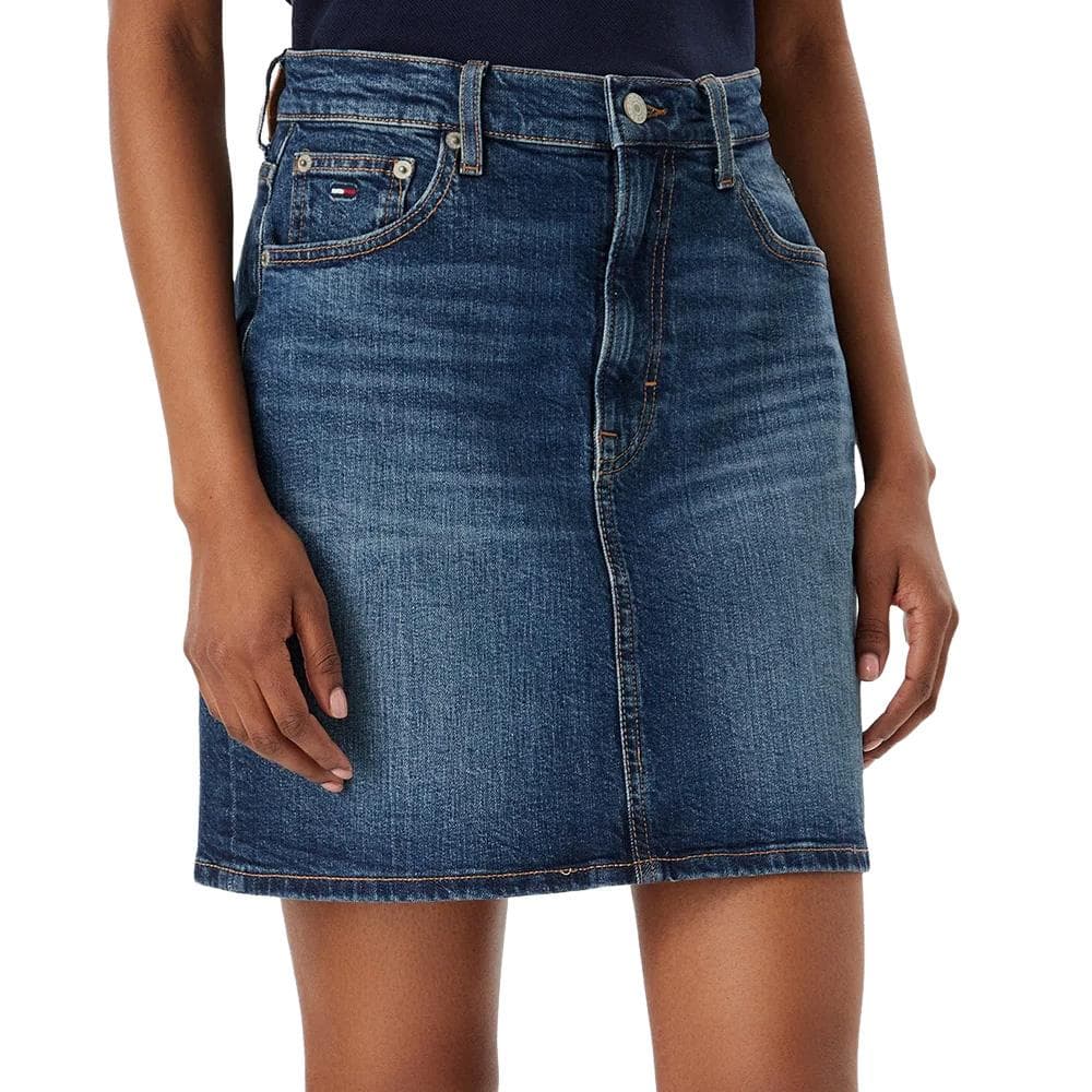 Jupe en Jean Bleu Femme Tommy Hilfiger Mom 1