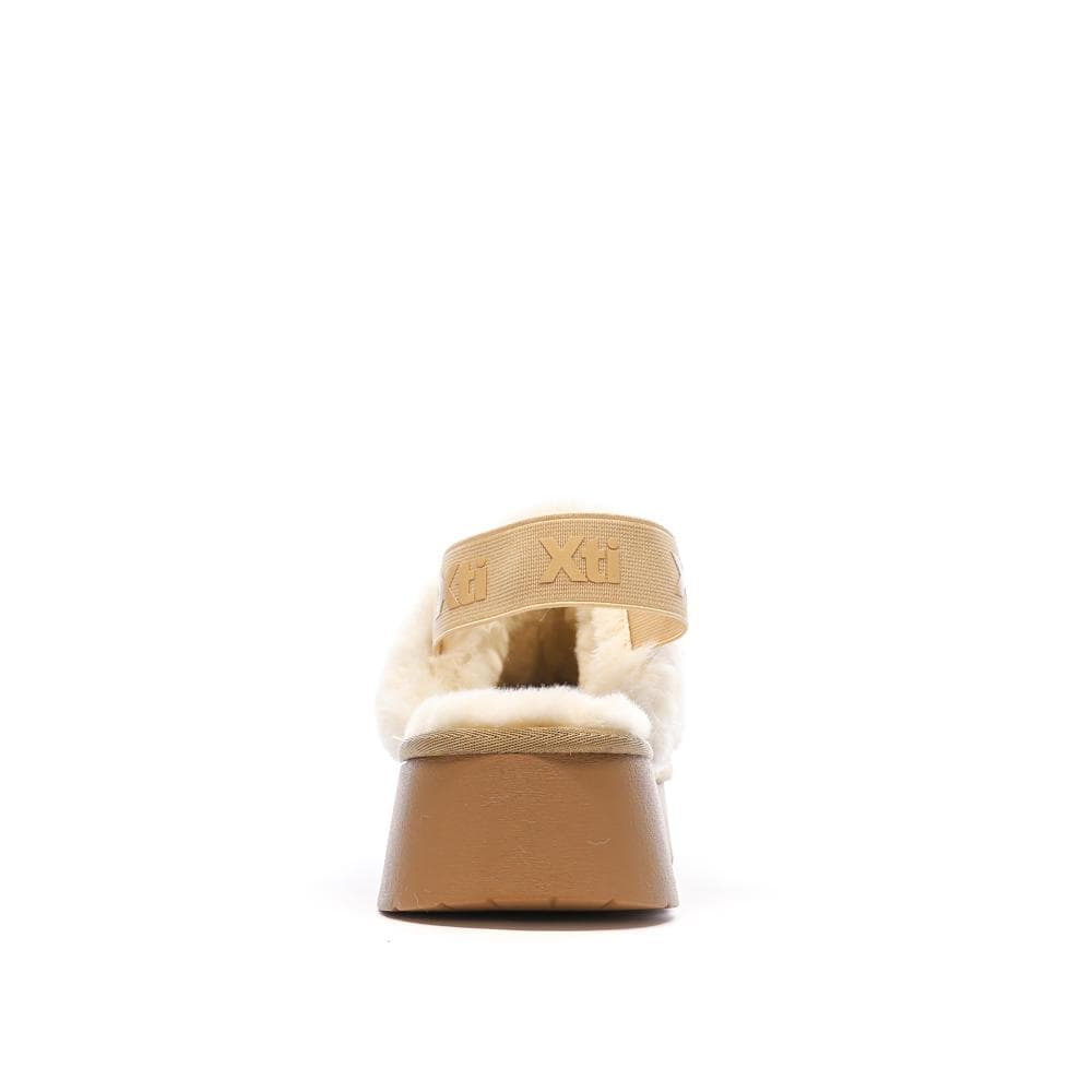 Sabots fourrés à élastique Beige Femme Xti Microfiber 3