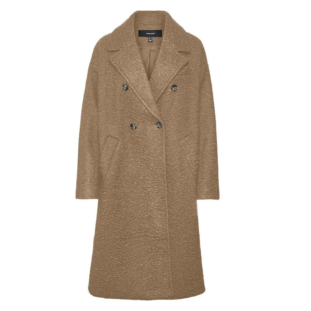 Manteau Long Camel Femme Vero Moda Liteerika 1
