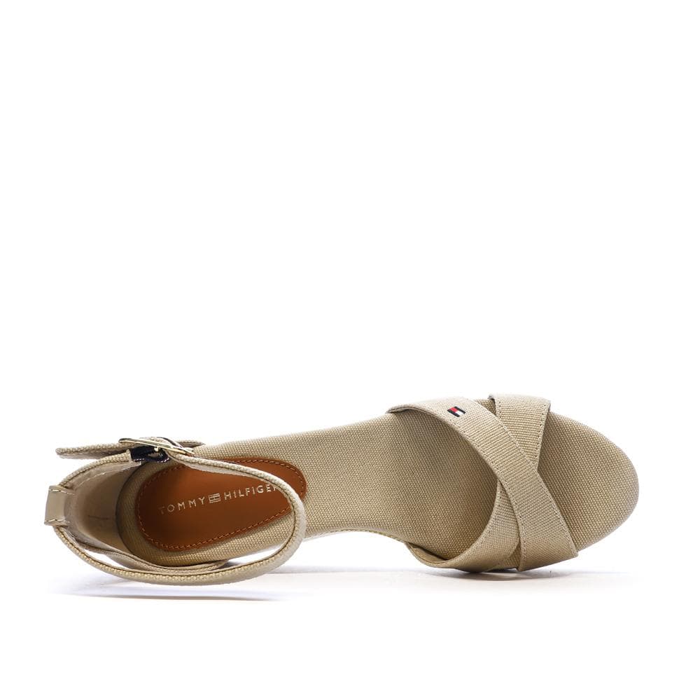 Sandales Beige Femme Tommy Hilfiger Flag Criss-cros 4