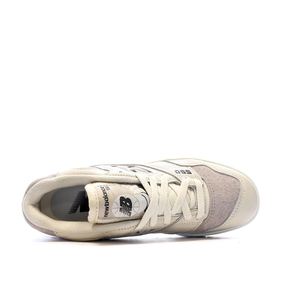 Baskets Blanches/Gris Femme New Balance 550 4