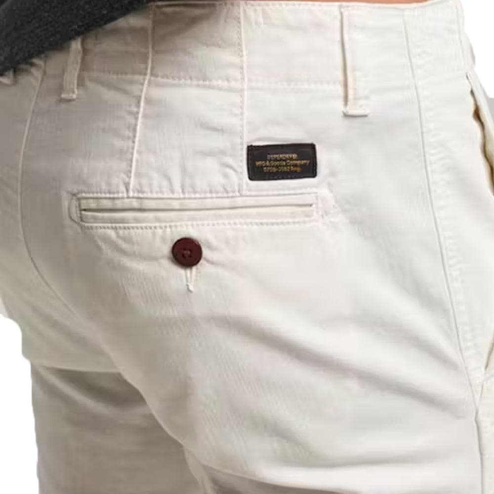 Pantalon Chino Blanc Homme Superdry Officers 3