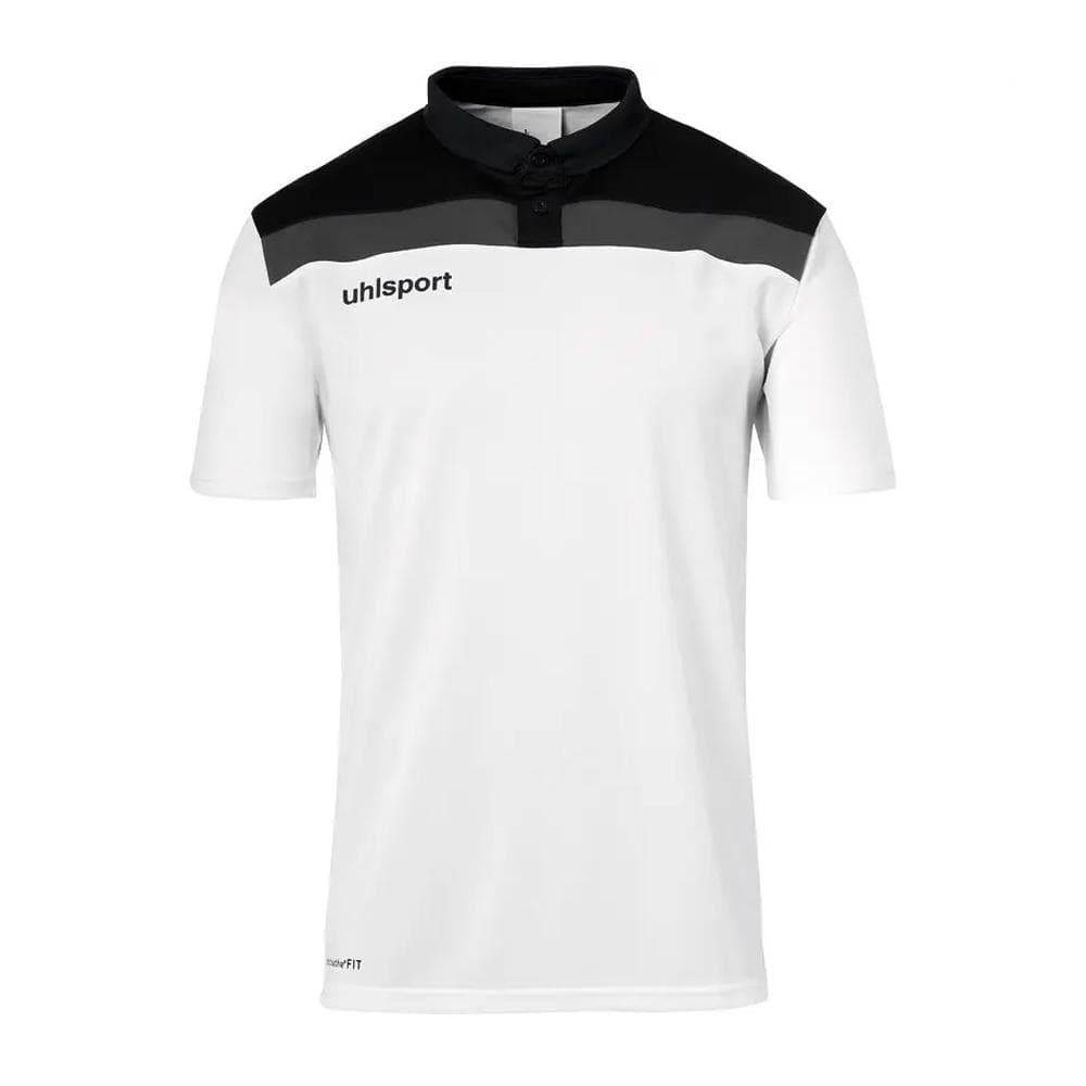 Polo Blanc/Noir Homme UHLSPORT Offense 23 1