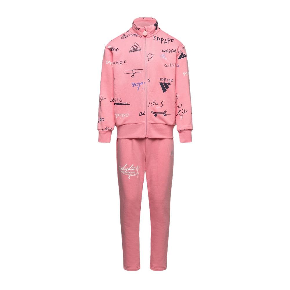 Survêtement Rose Fille Adidas Bluv 1
