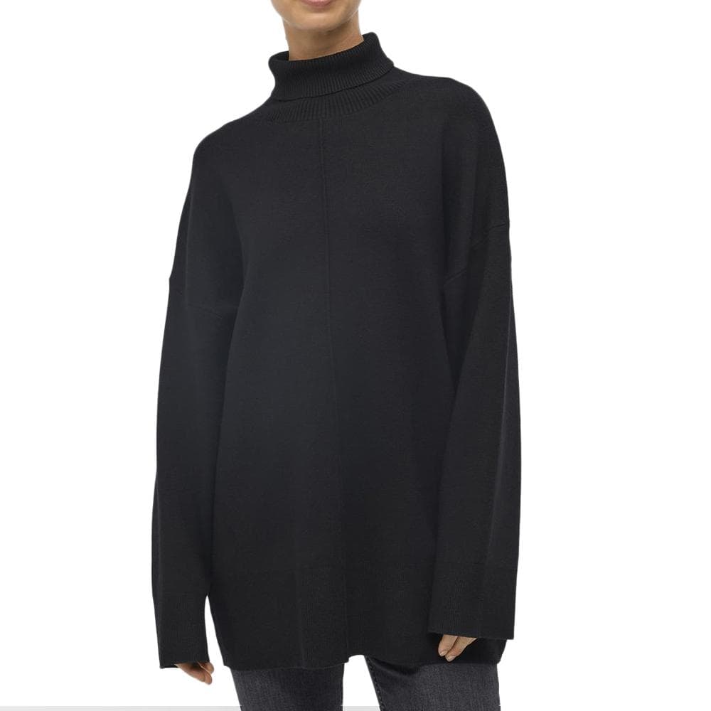 Pull Oversize Noir Femme Object Tunic 1