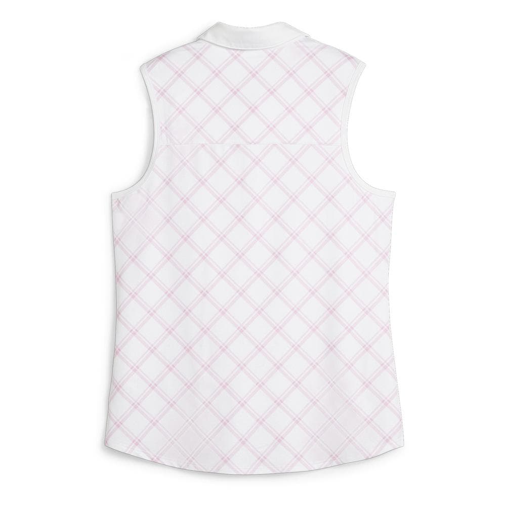 Polo Golf Rose/Blanc Femme Puma Cloudspun 2