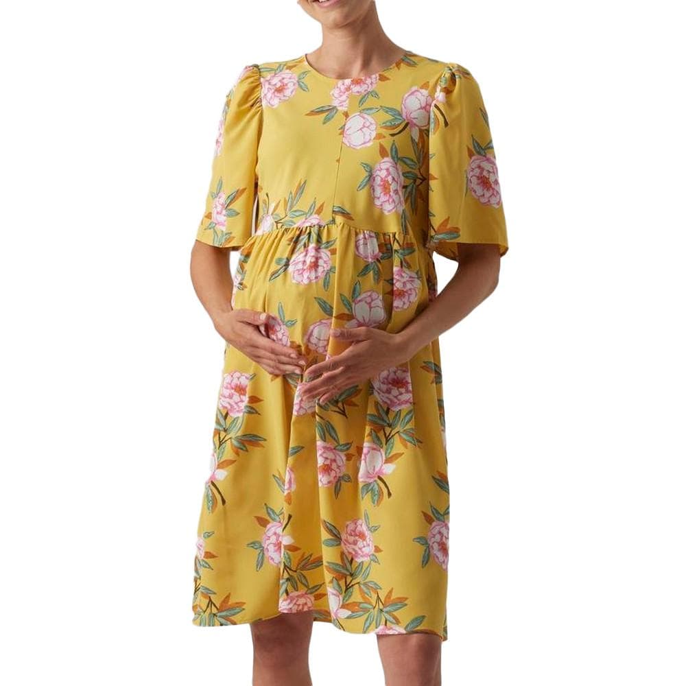 Robe Jaune Femme Mamalicious Palma 1