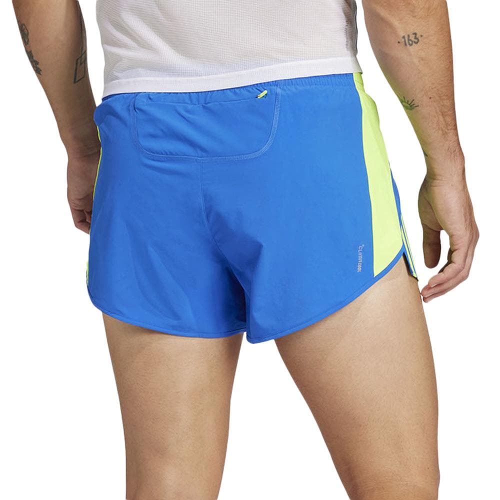 Short Bleu/Vert Homme Adidas Adizero 2