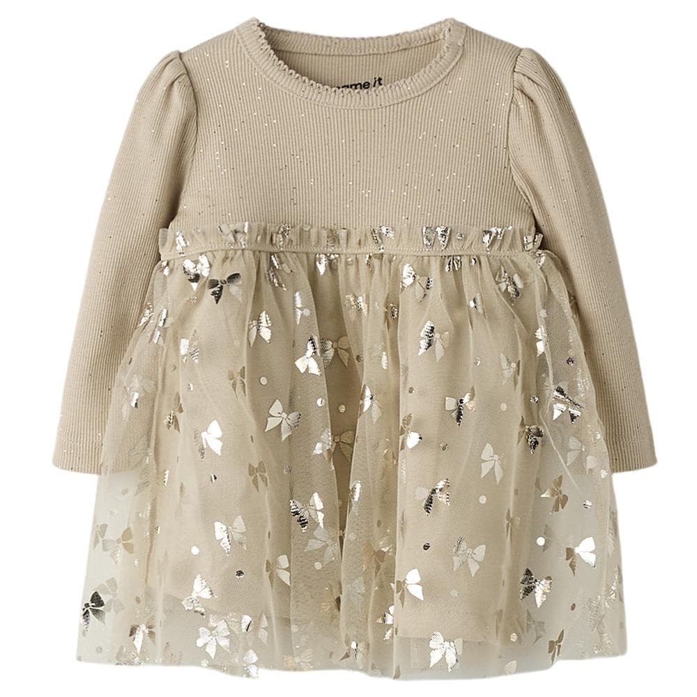 Robe Beige Fille Name it Frosally 1