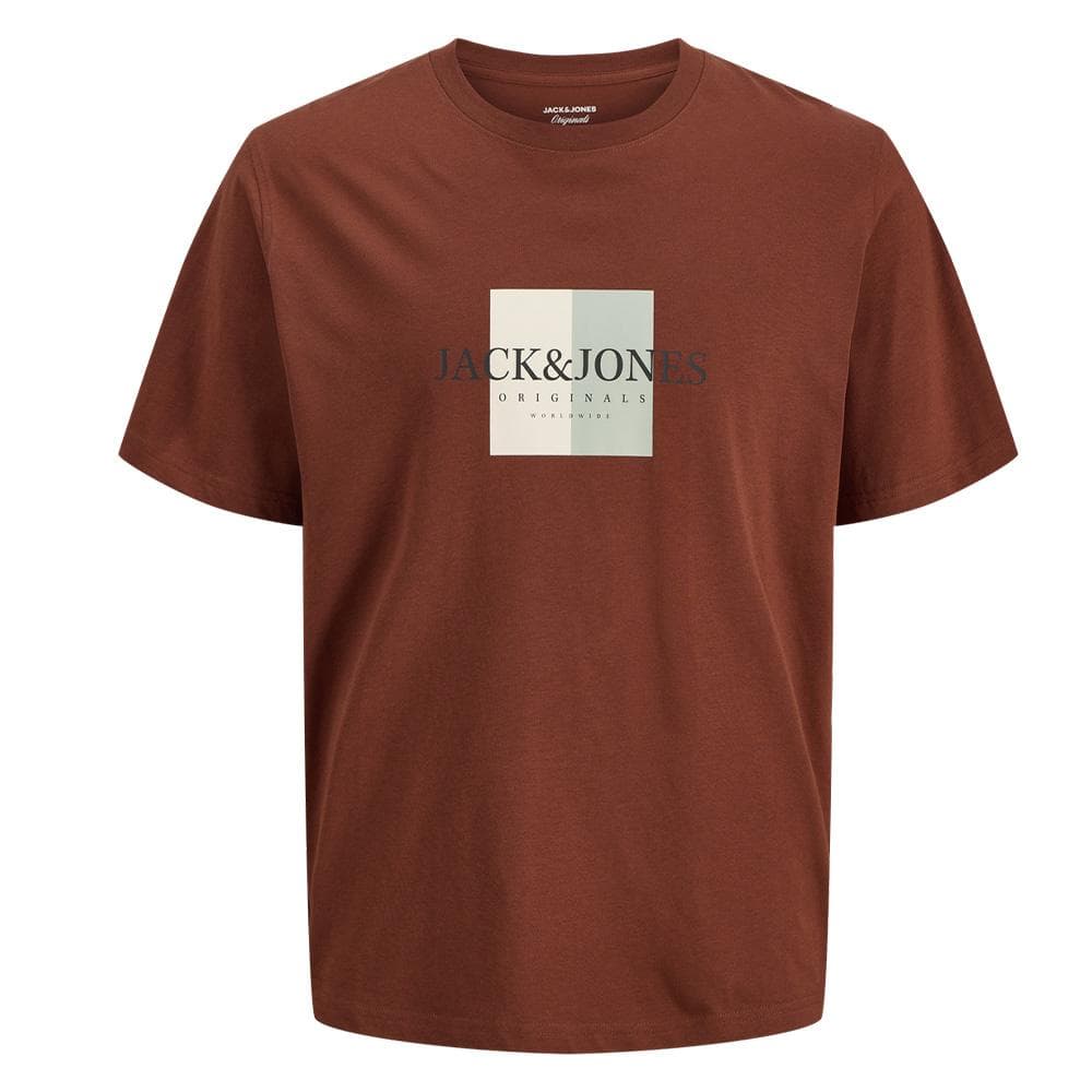 T-Shirt Terracotta Homme Jack & Jones Frederiksberg 1