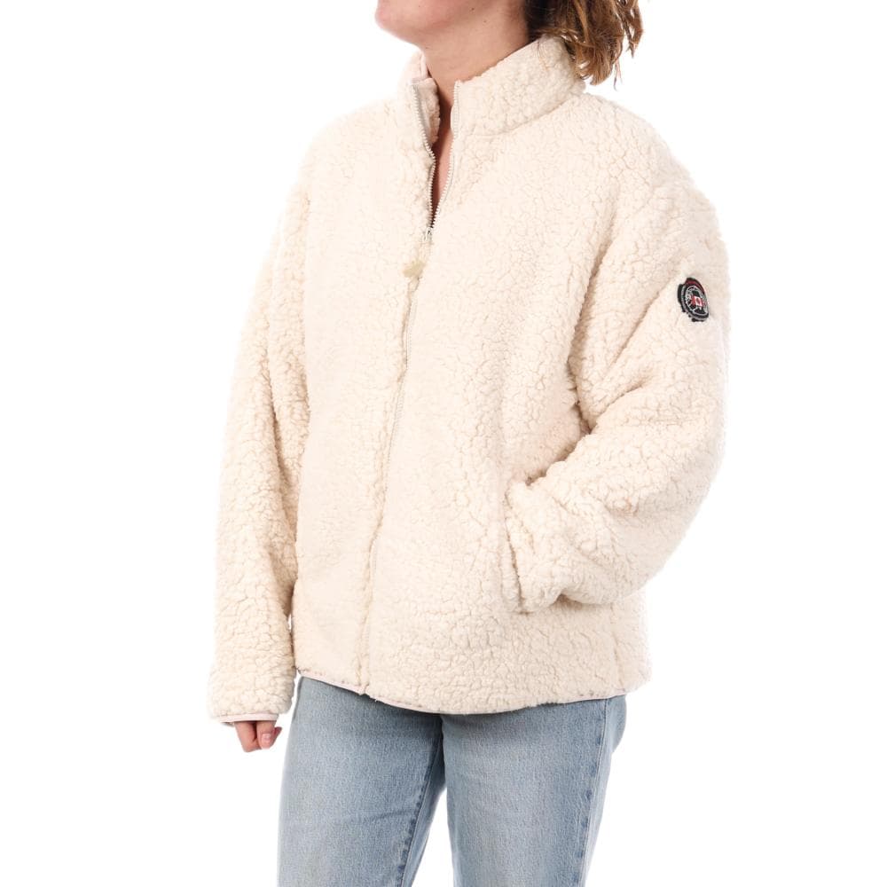 Veste Sherpa Écru Femme Full Compagnie des Amériques Zip 1