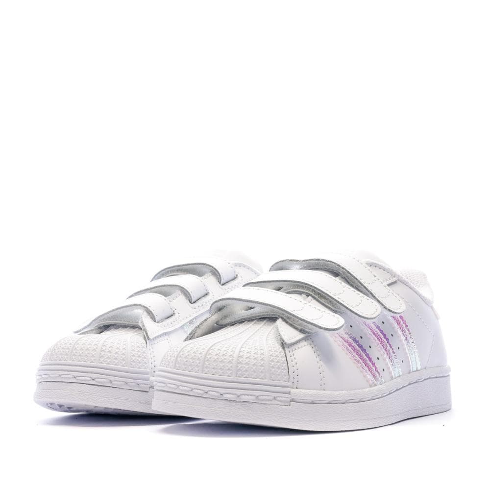 Baskets Blanches Fille Adidas Superstar Cf C 6