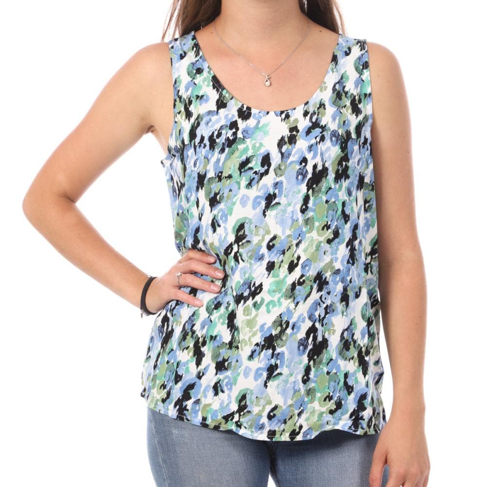 Débardeur Imprimé Bleu/Blanc Femme Vero Moda Easy 1