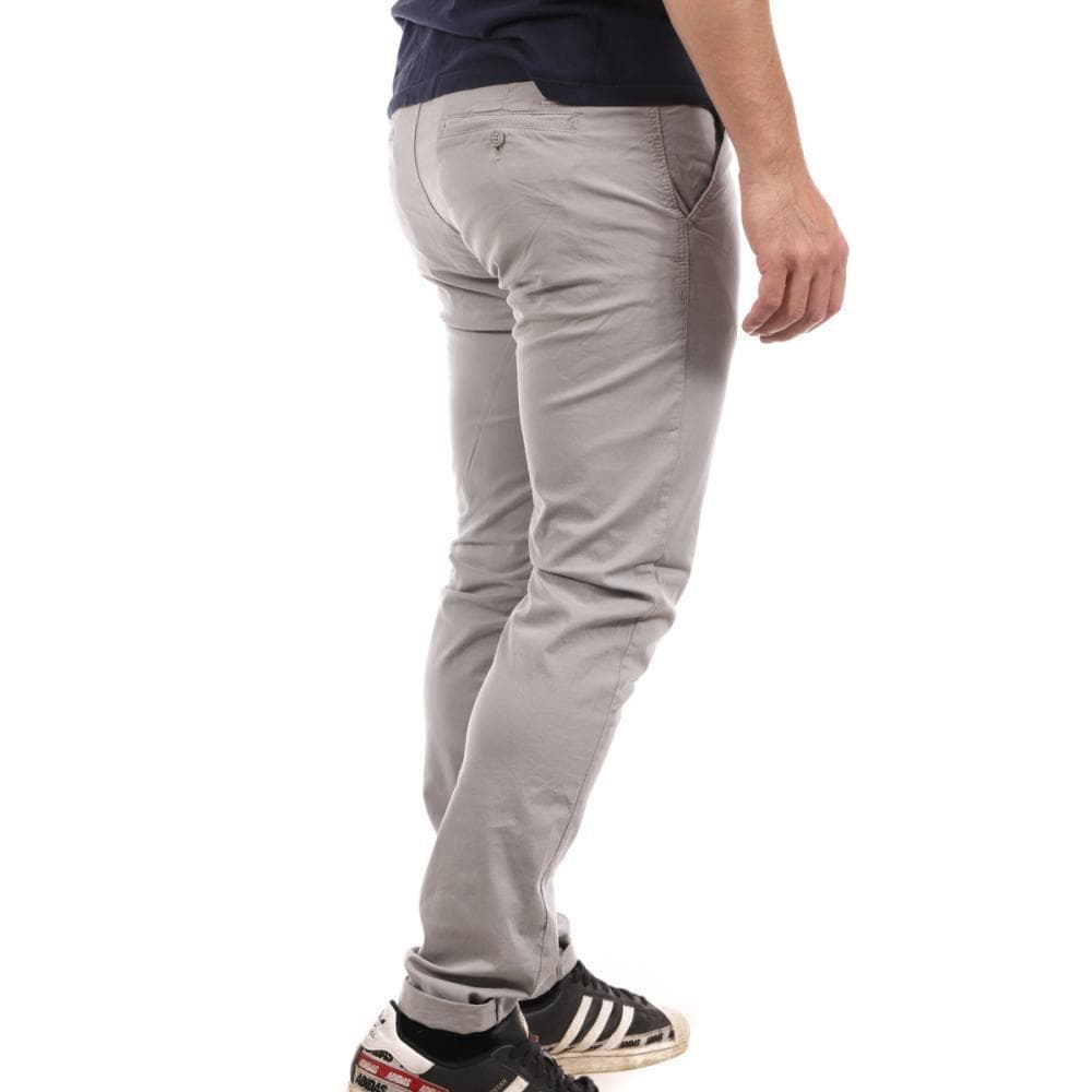 Pantalon Chino Gris Clair Homme Paname Brothers Costa 2