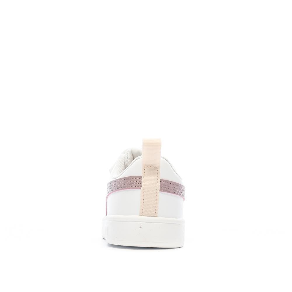 Baskets Blanches/Violet Fille Puma Rickie 3