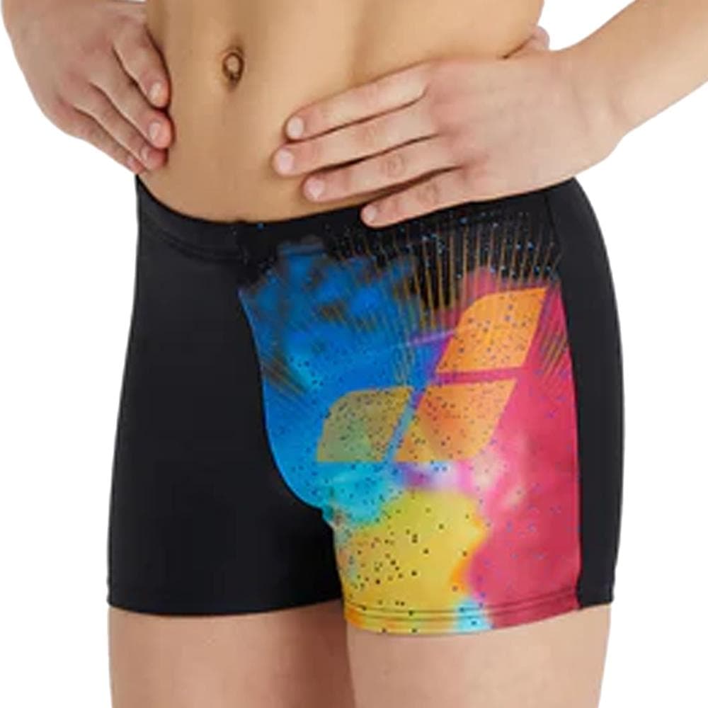 Boxer de bain Noir/Bleu/Rose Garçon Arena Swishort 1