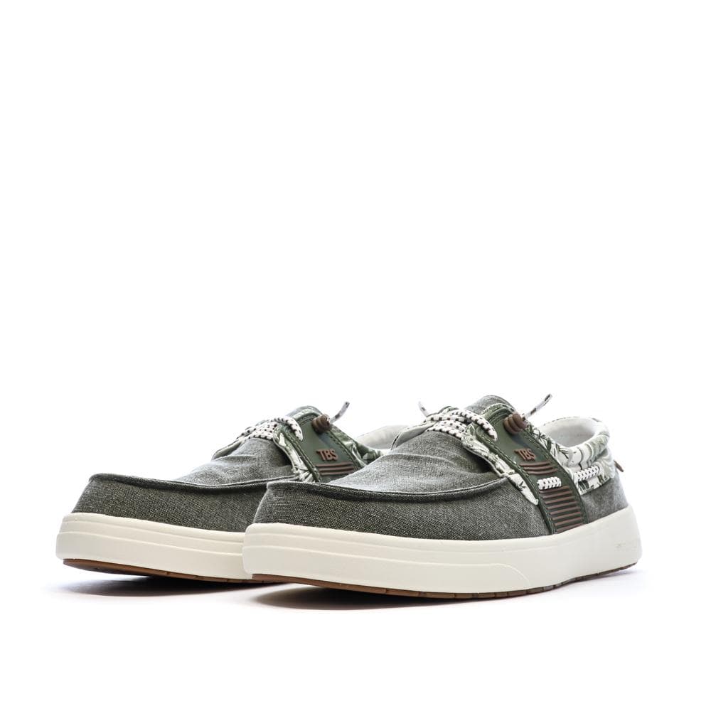 Chaussures Bateau Vertes Homme TBS Geo 6
