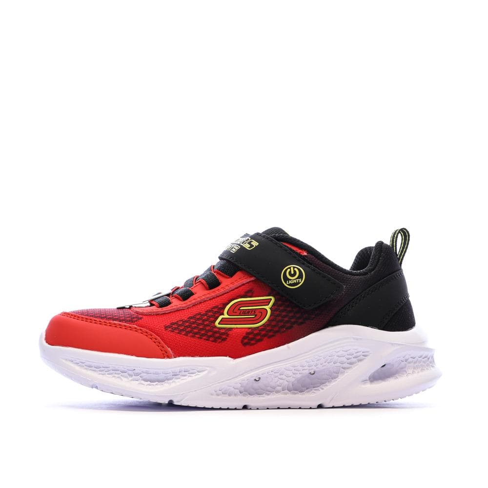 Baskets Rouges/Noires Garçon Skechers krendo 1