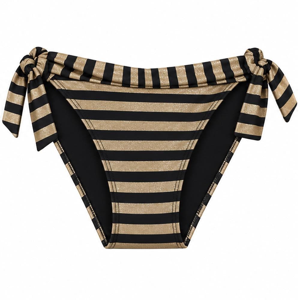 Bas de maillot de bain Doré/Noir Femme Grain de Sable Vogue 1