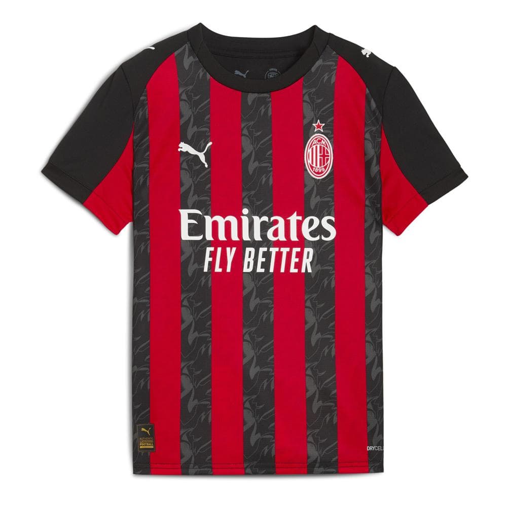ACM Milan Maillot de Football Rouge/Noir Garçon Puma 25/26 1