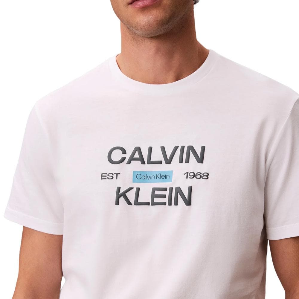 T-Shirt Blanc Homme Calvin Klein Jeans Calvinklei 1