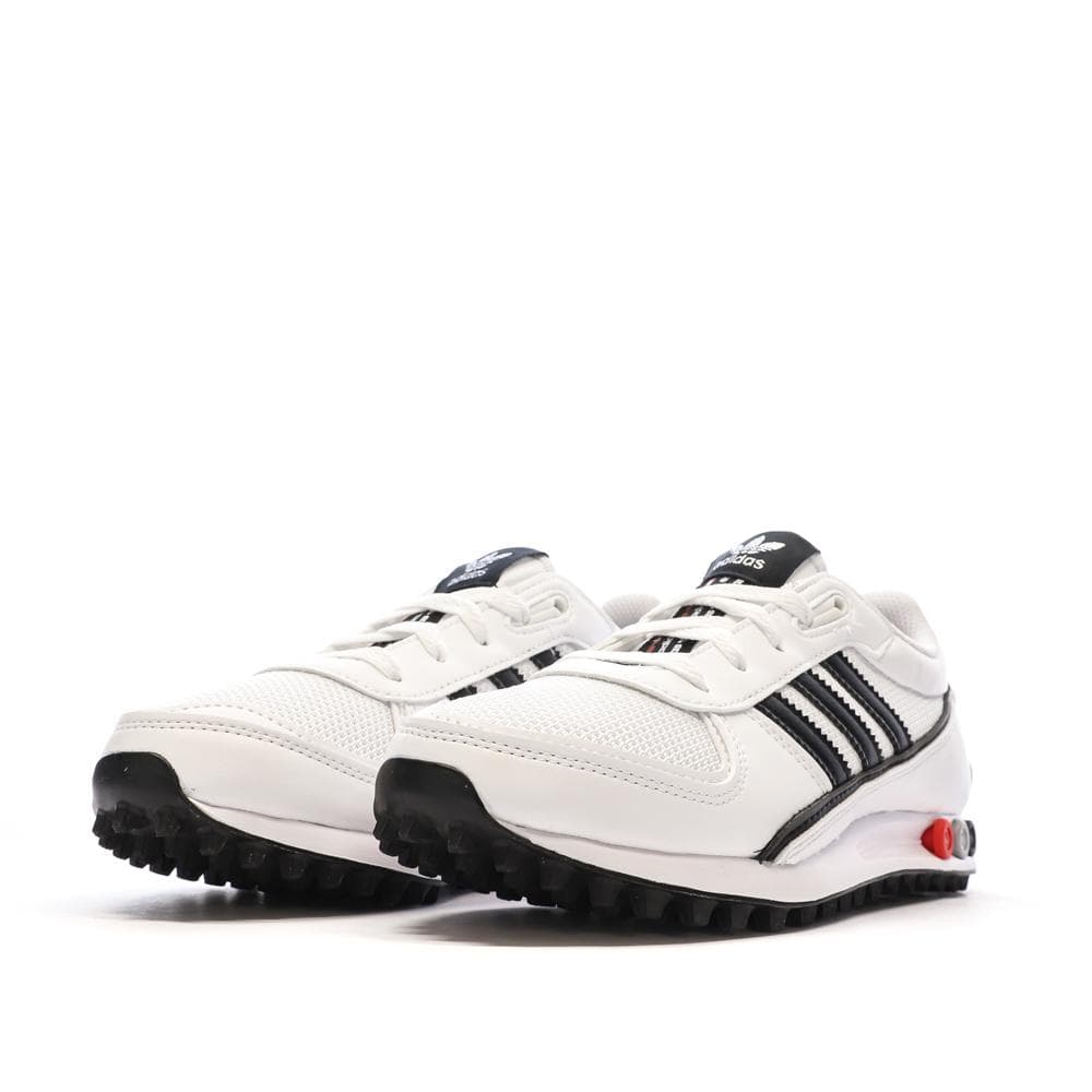 Baskets Blanches/Noires Garçon/Fille Adidas La Trainer 6