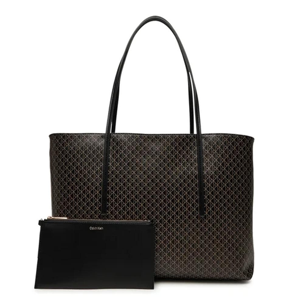 Sac Cabas Noir Femme Calvin Klein Jeans Emblem Aop Tote 1