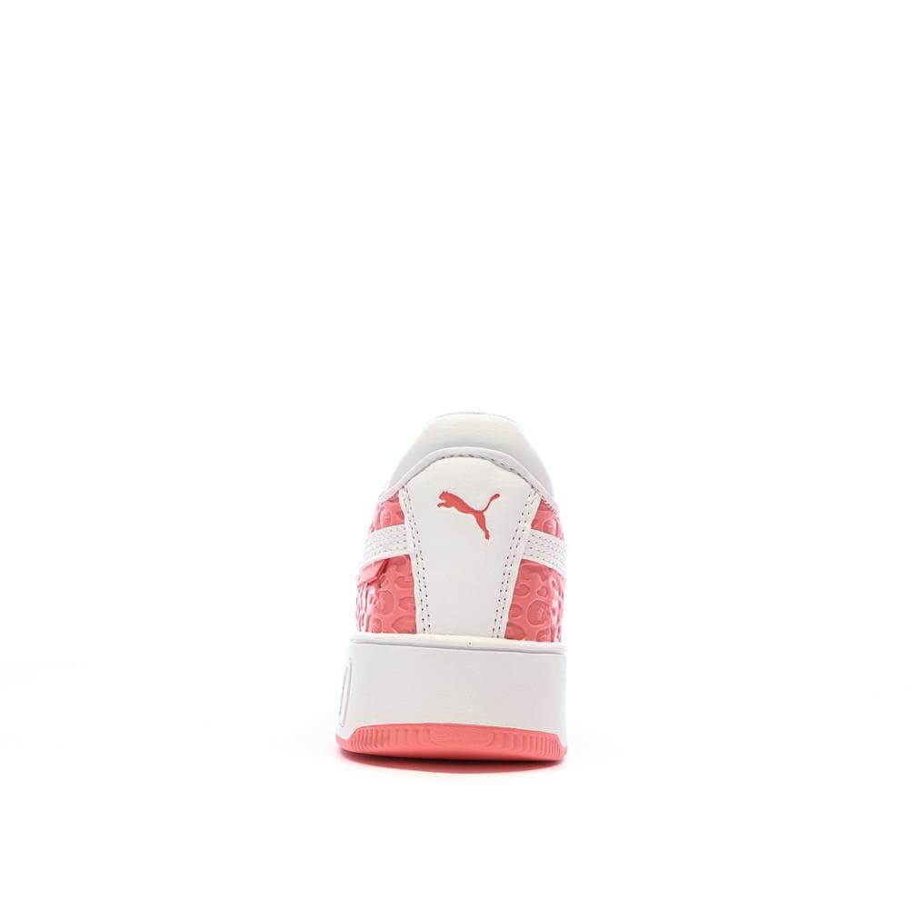 Baskets Blanches/Roses Fille Puma Carina Street Wild 3