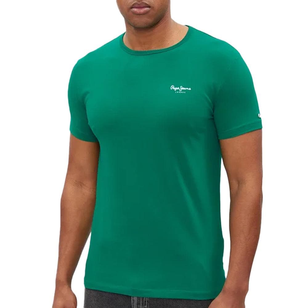T-shirt Vert Homme Pepe Jeans Original Basic 1