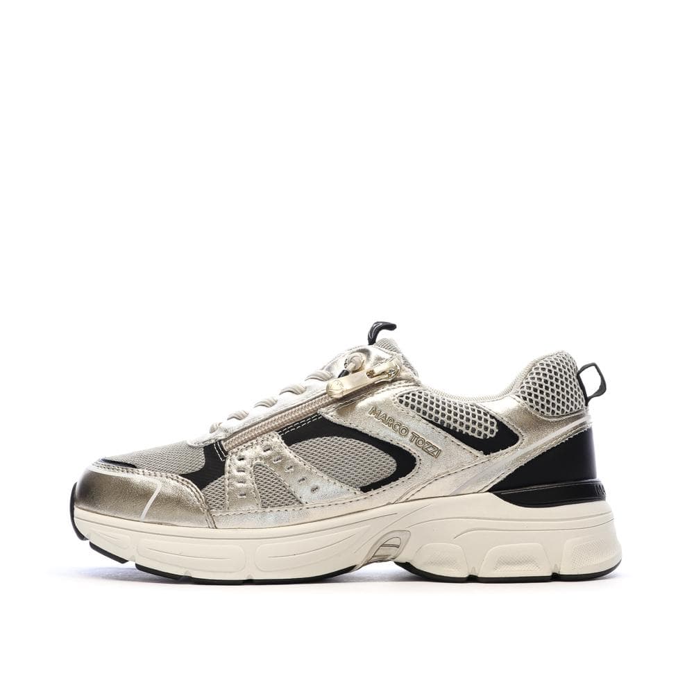 Baskets Doré Femme Marco Tozzi Gold 1
