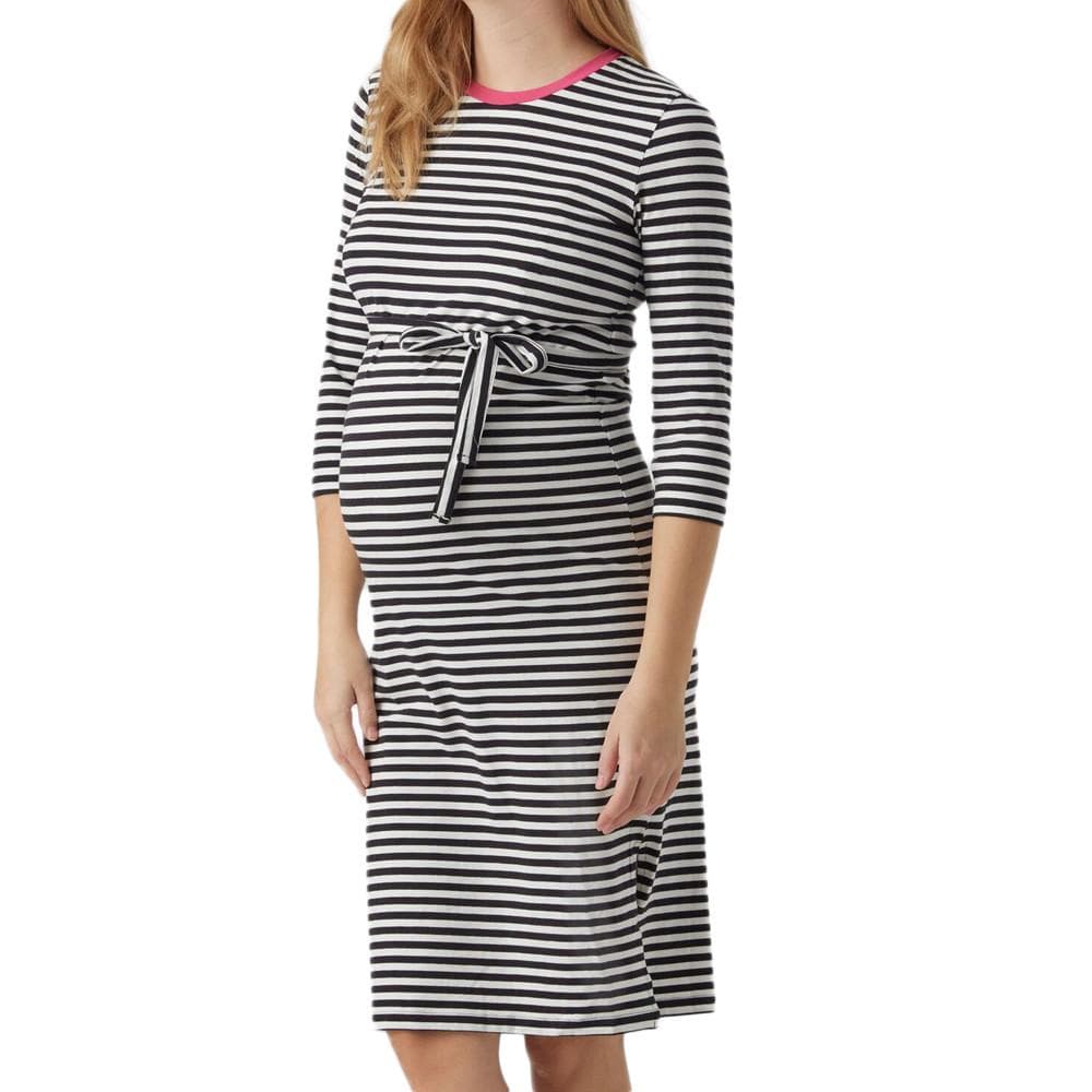Robe Noire/Blanche Femme Mamalicious Gisela 1