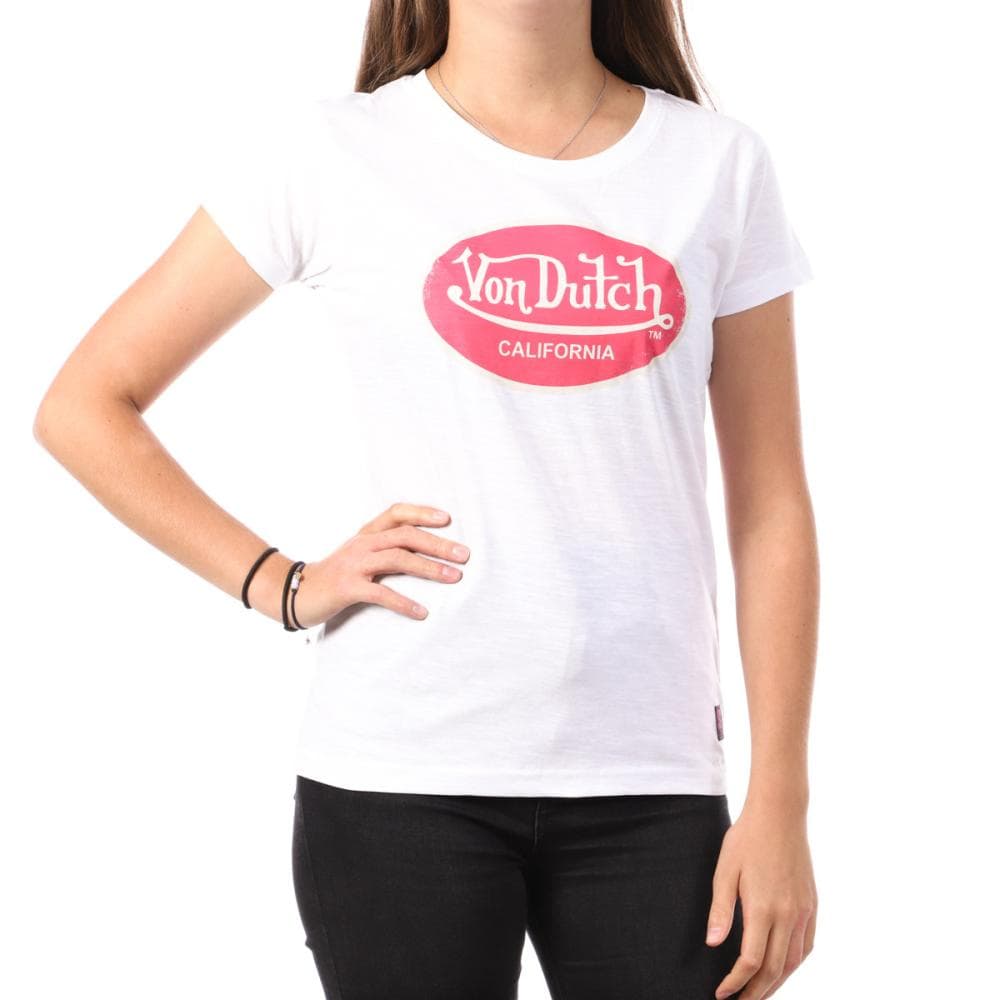 T-shirt Blanc Femme Von Dutch Rona 1