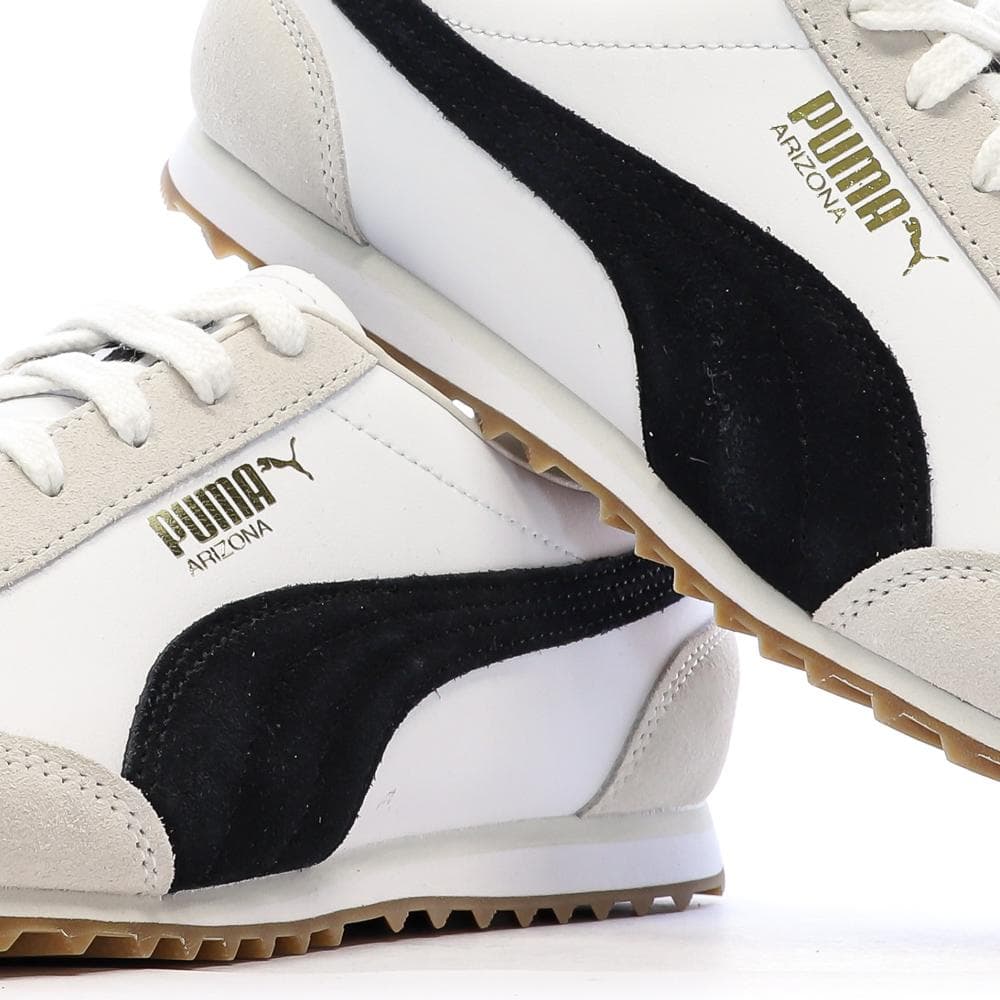 Baskets Blanches/Beiges/Noires Homme Puma Arizona Retro 7