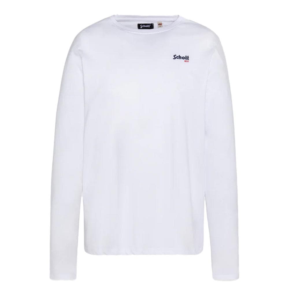 T-shirt Blanc Homme Schott BRODEDML 1