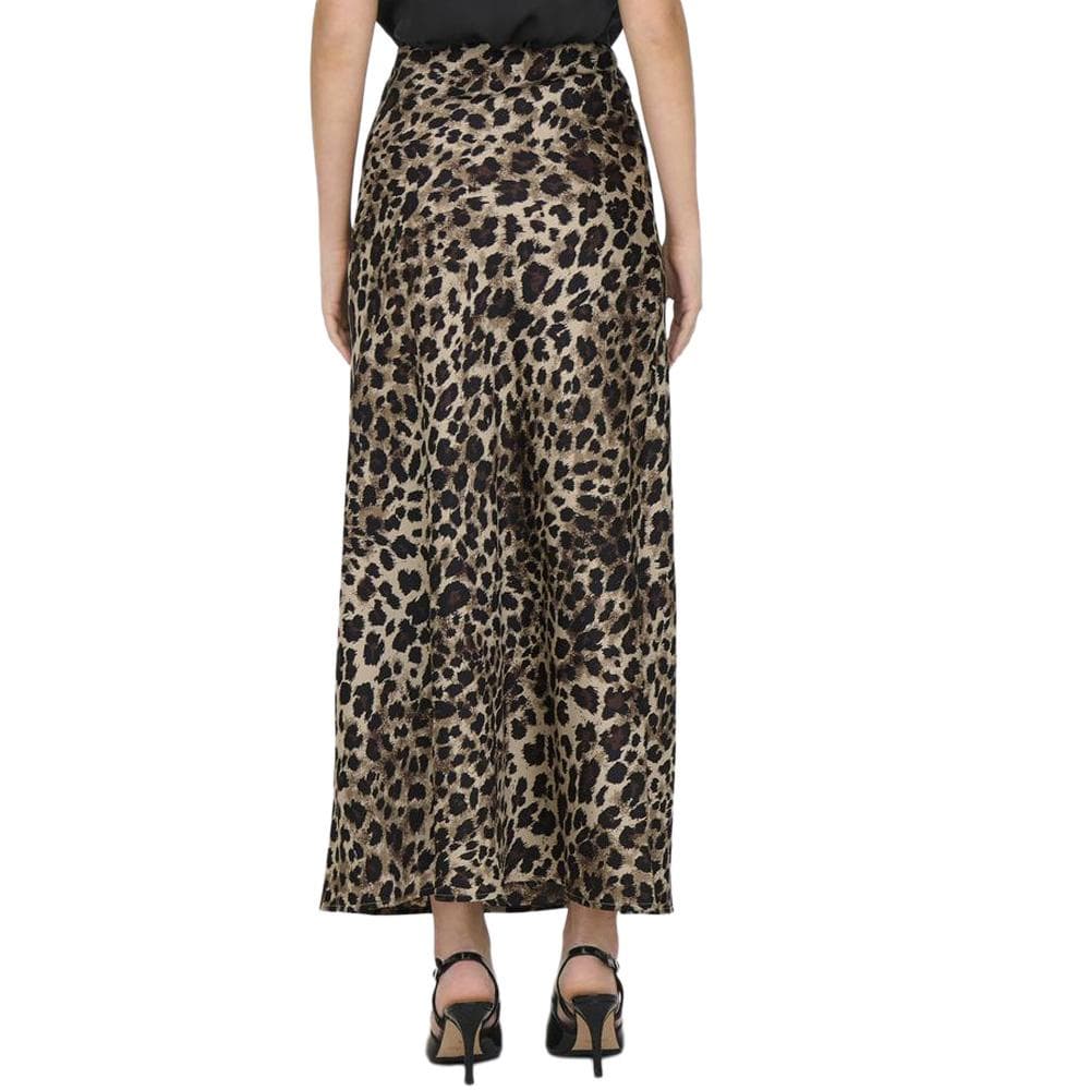 Jupe Longue Marron Léopard Femme Only Chigo 2