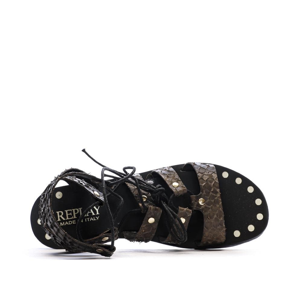 Sandales Noir Femme Replay Manila Slave 4