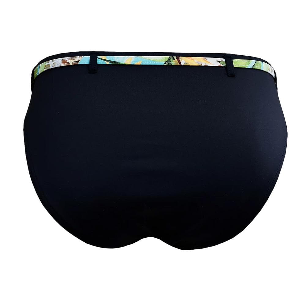 Bas de Bikini Noir Femme Grain de Sable Pendentif 2