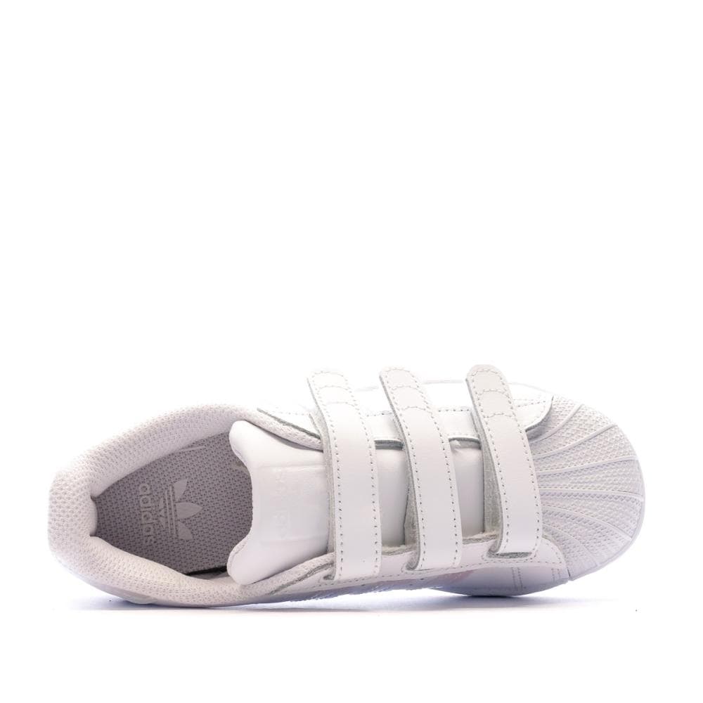 Baskets Blanches Fille Adidas Superstar Cf C 4