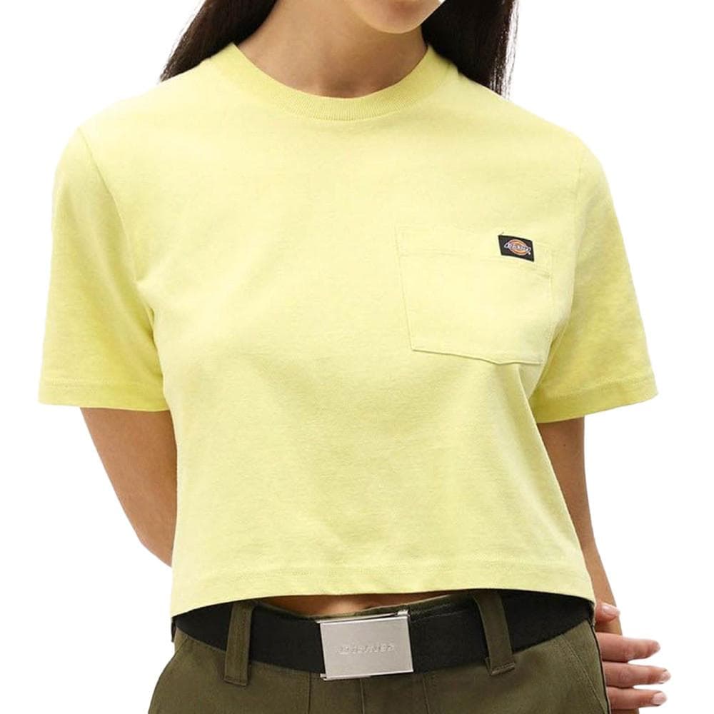 T-shirt Vert Crop Femme Dickies Porterdale 1