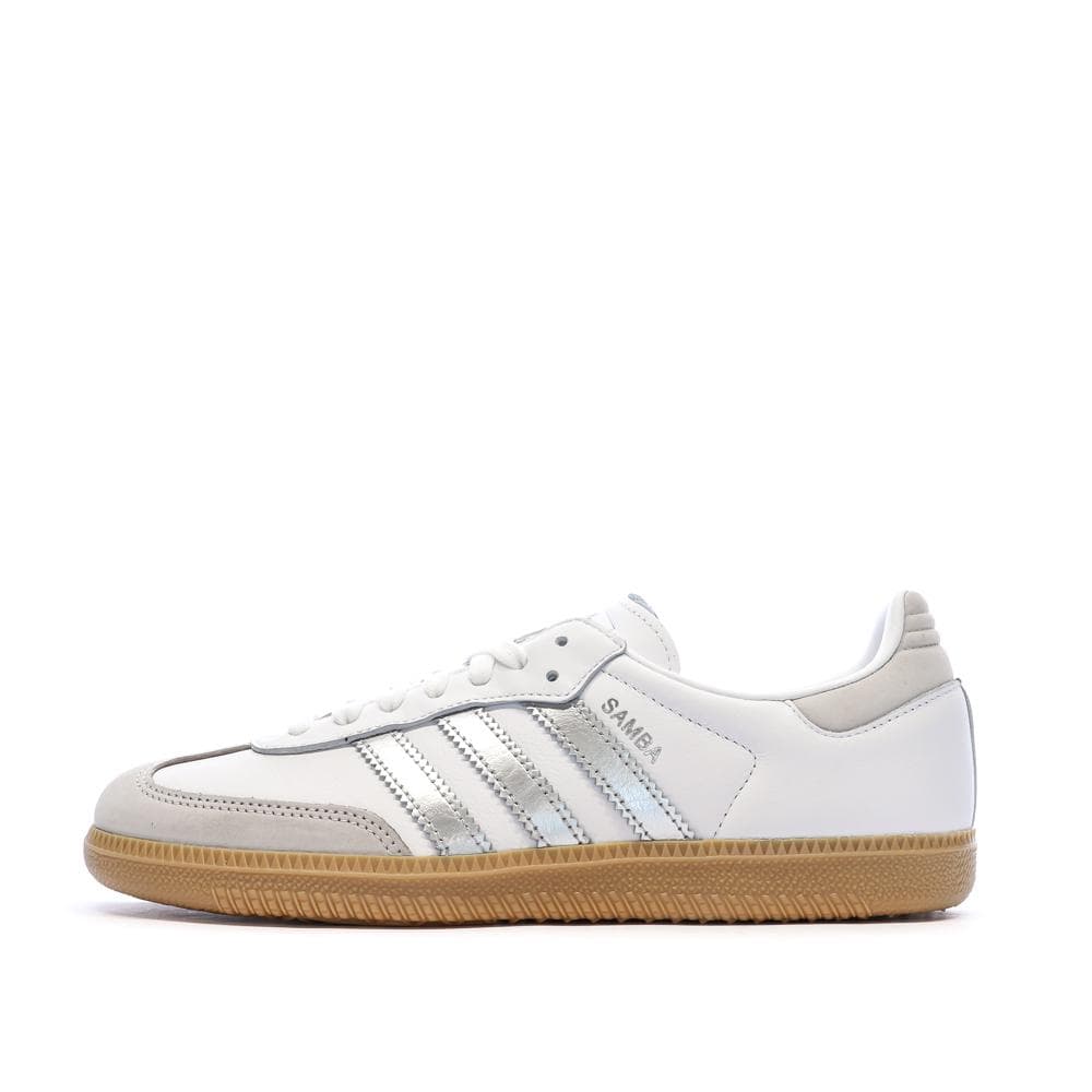 Baskets Blanches/Argent Femme Adidas Samba Og W 1