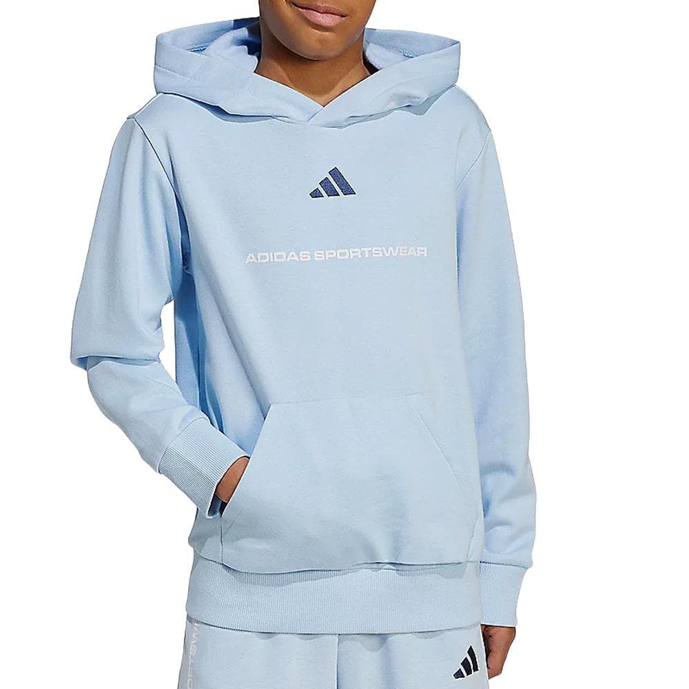 Sweat Bleu Garçon Adidas B Fl Hd 1