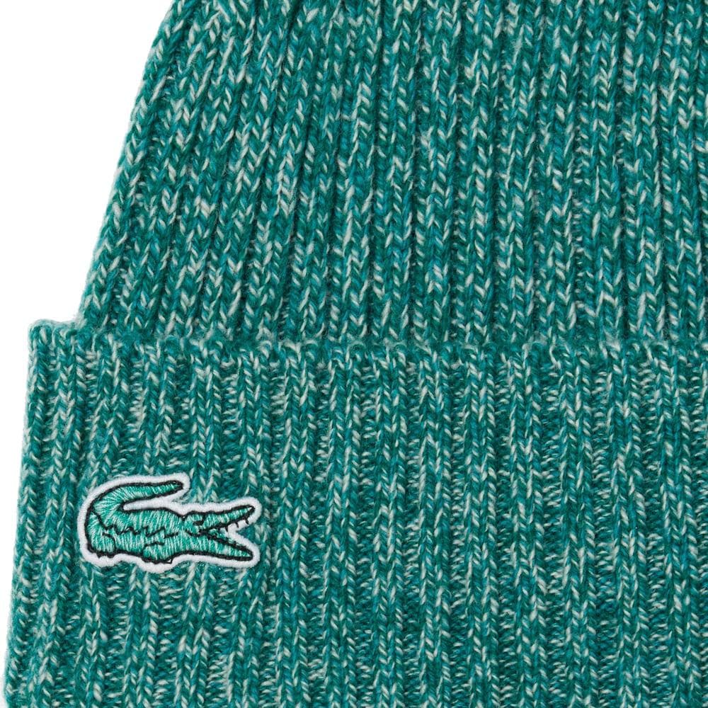 Bonnet Vert Mixte Lacoste Rib 2