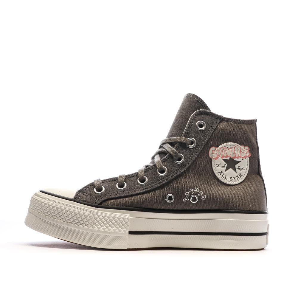Baskets Grises Femme Converse Chuck Taylor All Star Lift 1