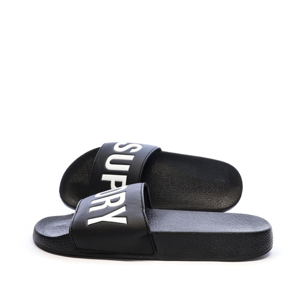 Claquettes Noir/Blanc Homme Superdry Pool Slide 1