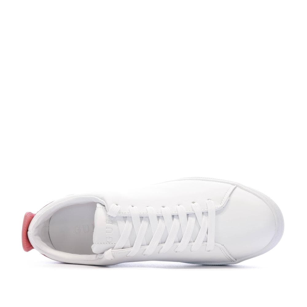 Baskets Blanc/Rose Femme Guess Giaa5 4
