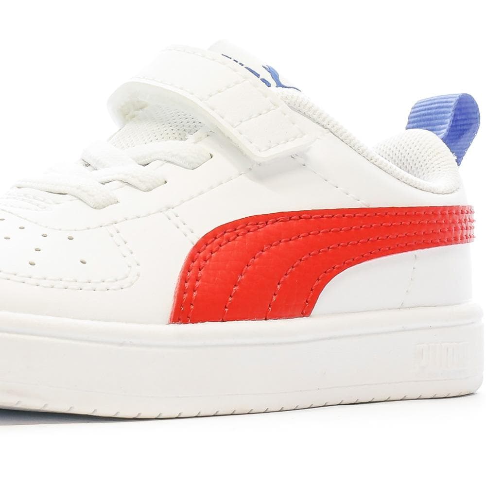 Baskets Blanc/Rouge Fille/Garçon Puma Rickie 7