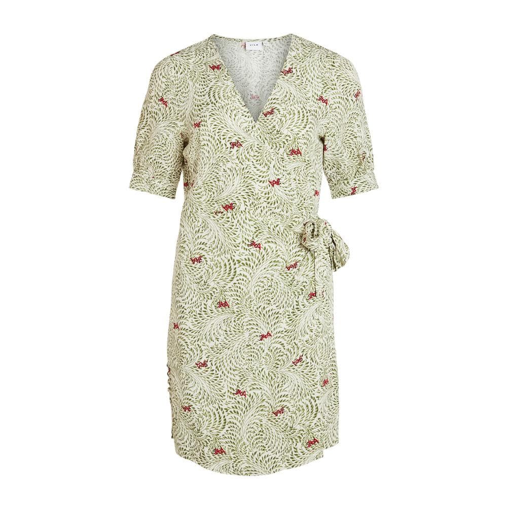 Robe Blanc/Vert Femme Vila Vielvire 1