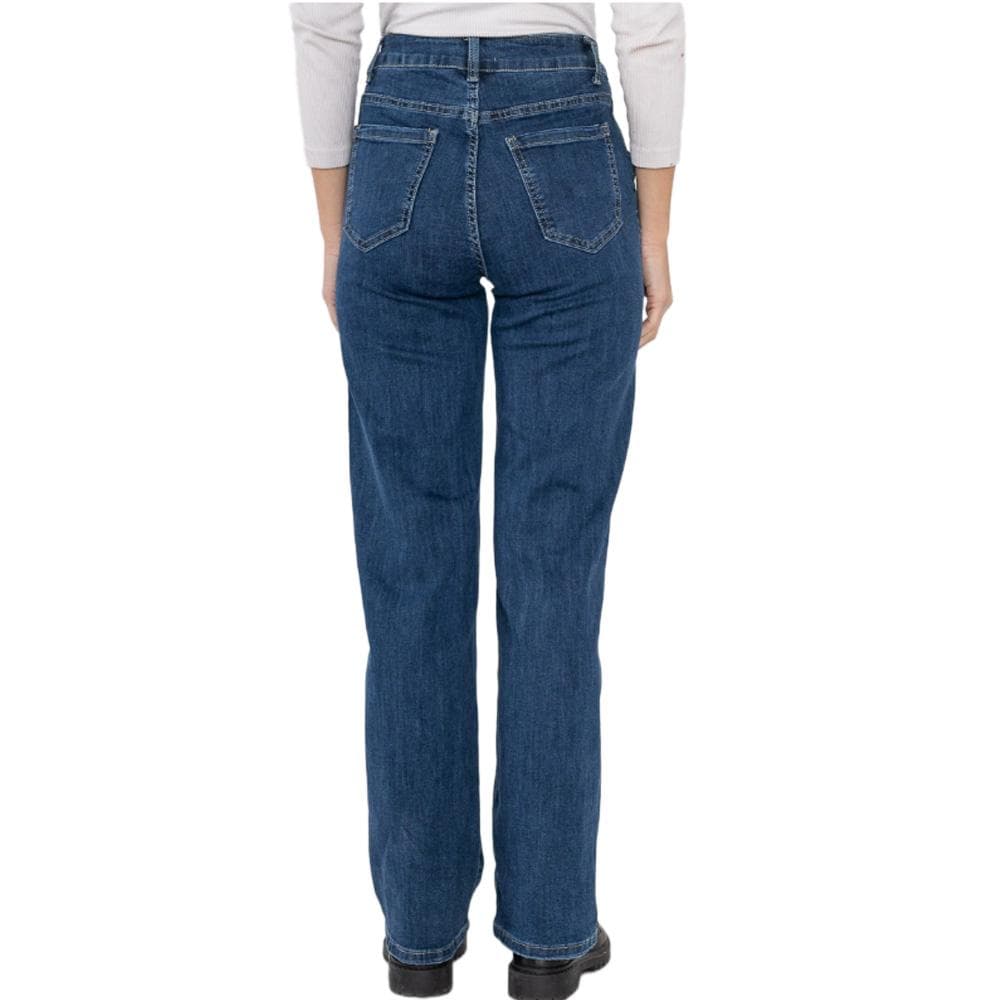 Jeans Bleu Femme My Tinas Jean Wide Leg Boutons 2